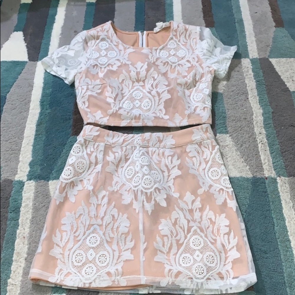 two piece skirt set